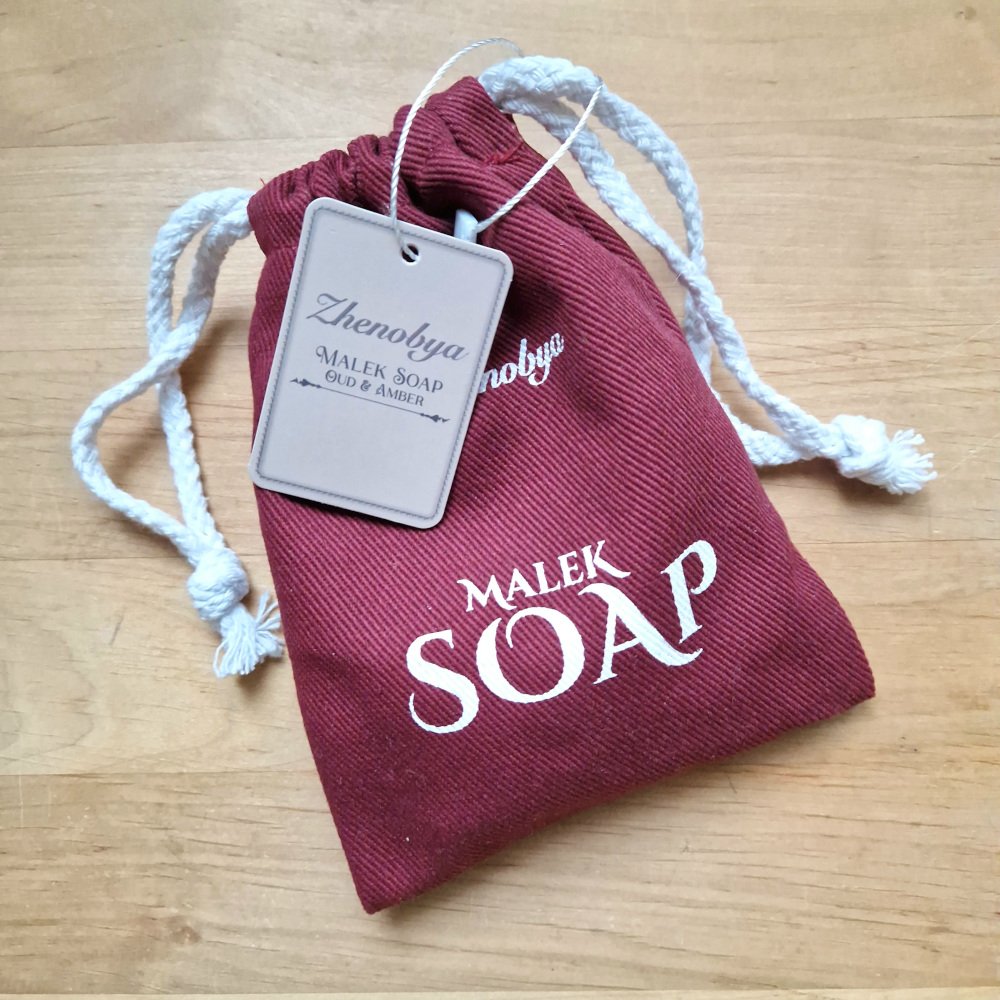 Zhenobya parfymoitu Malek Aleppo-saippua, 100 g