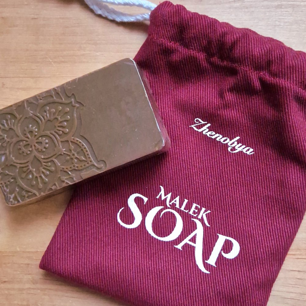 Zhenobya parfymoitu Malek Aleppo-saippua, 100 g