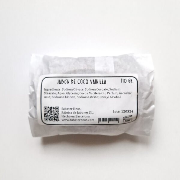 Sabater Hnos käsityö kookosöljysaippua 110g (1) Sabater Hnos käsityö kookosöljysaippua 110g