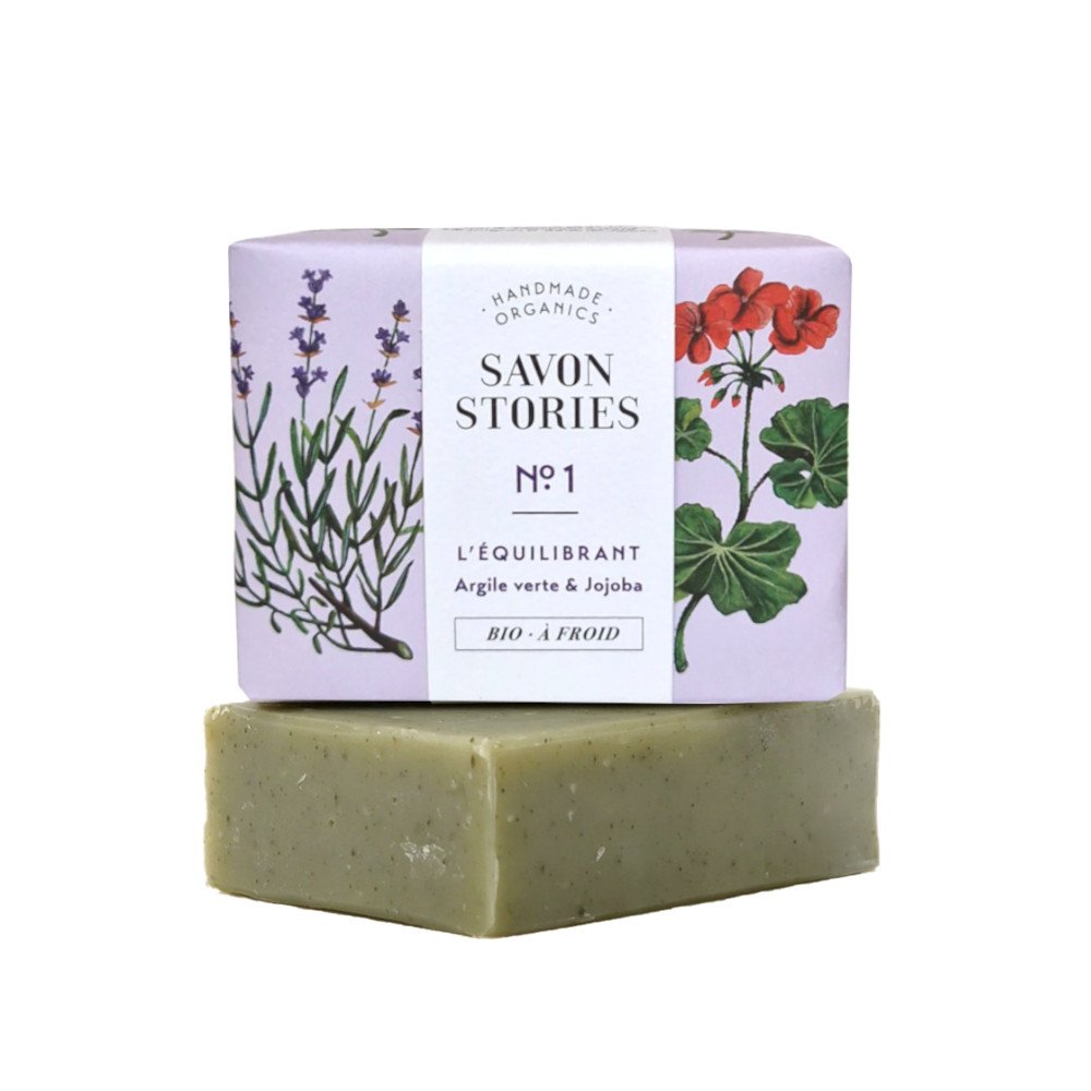 Savon Stories vihreä savi saippua (No1 L'Equilibrant)