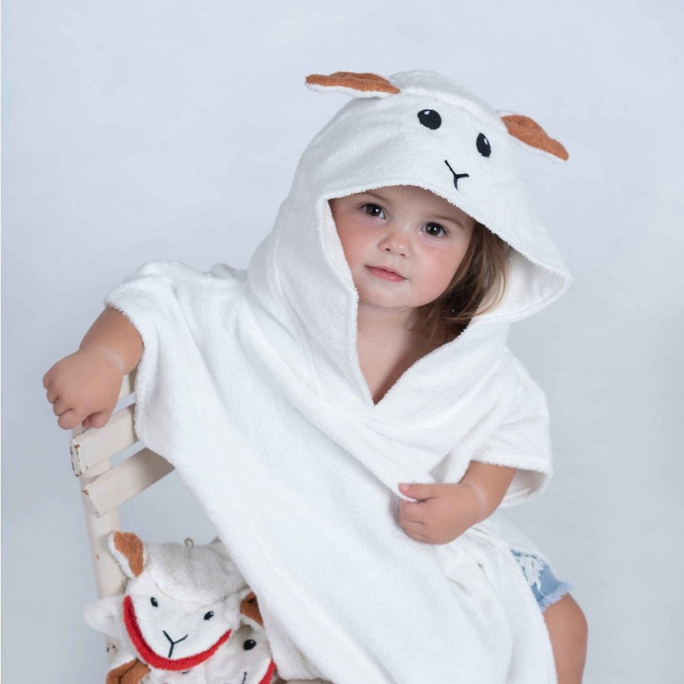 Fürnis lasten kylpyponcho lammas