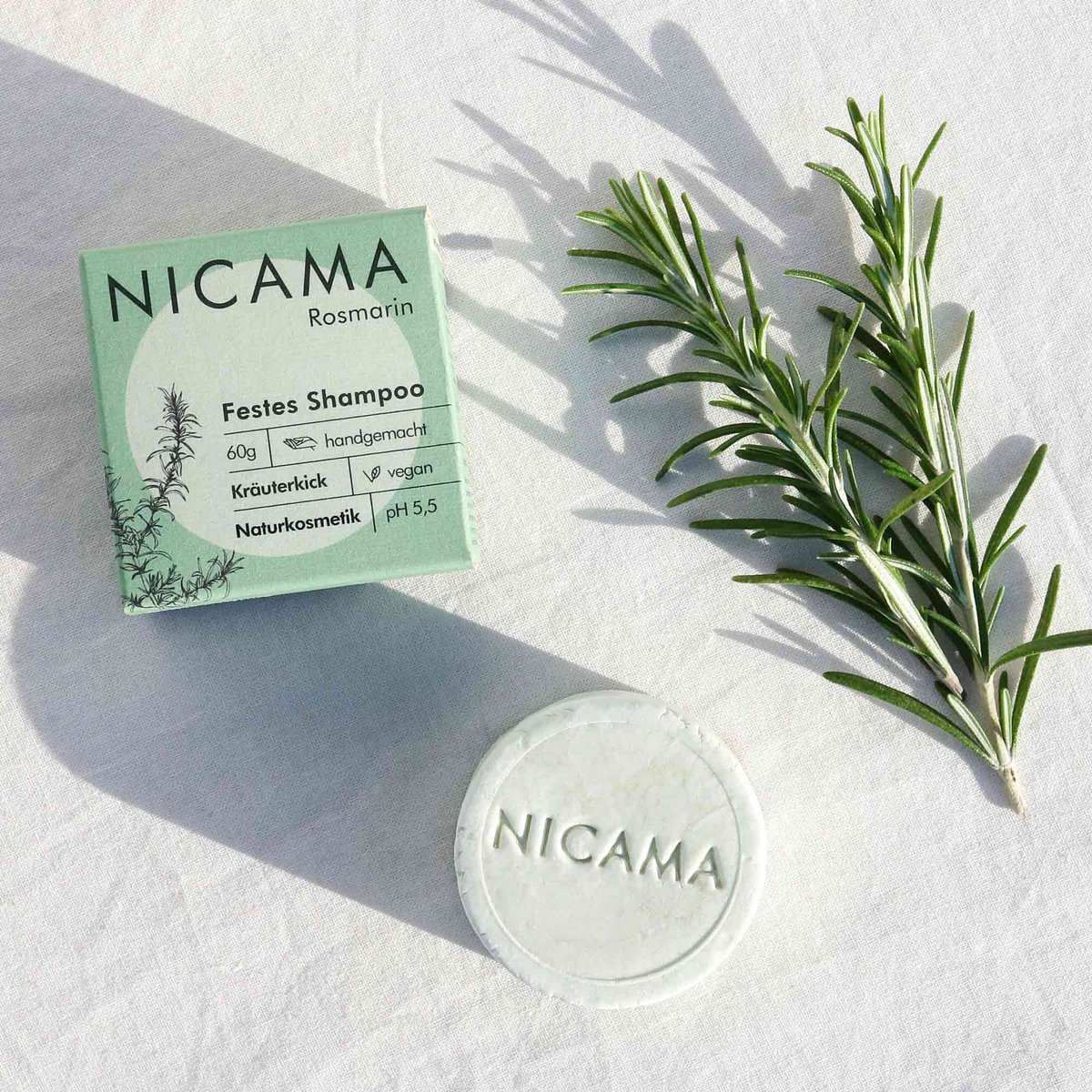 NICAMA palashampoo (rosmariini) 60g