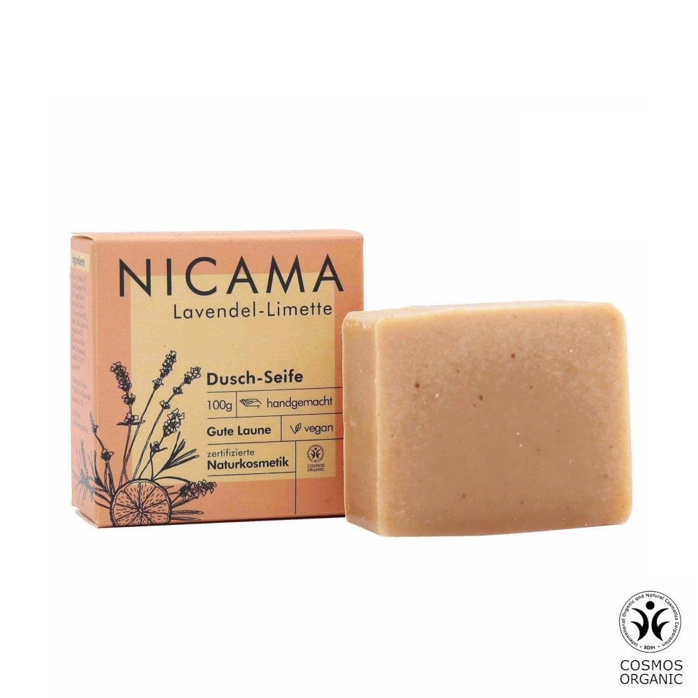 NICAMA suihkusaippua (laventeli ja limetti), 100g