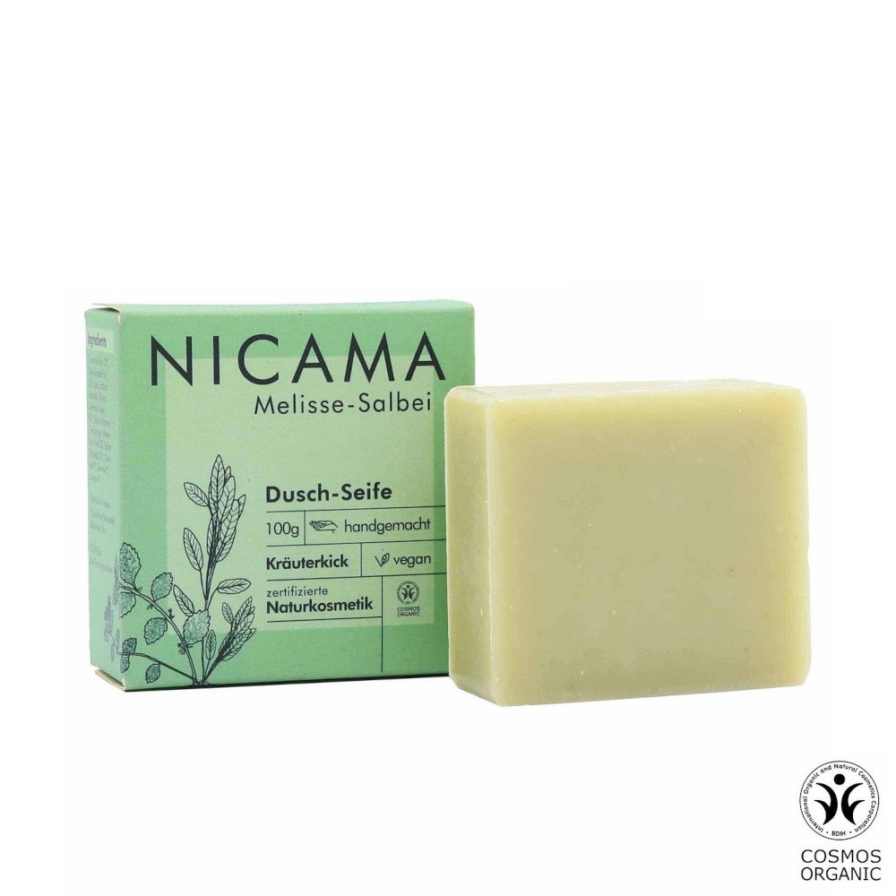 NICAMA suihkusaippua (melissa ja salvia), 100g