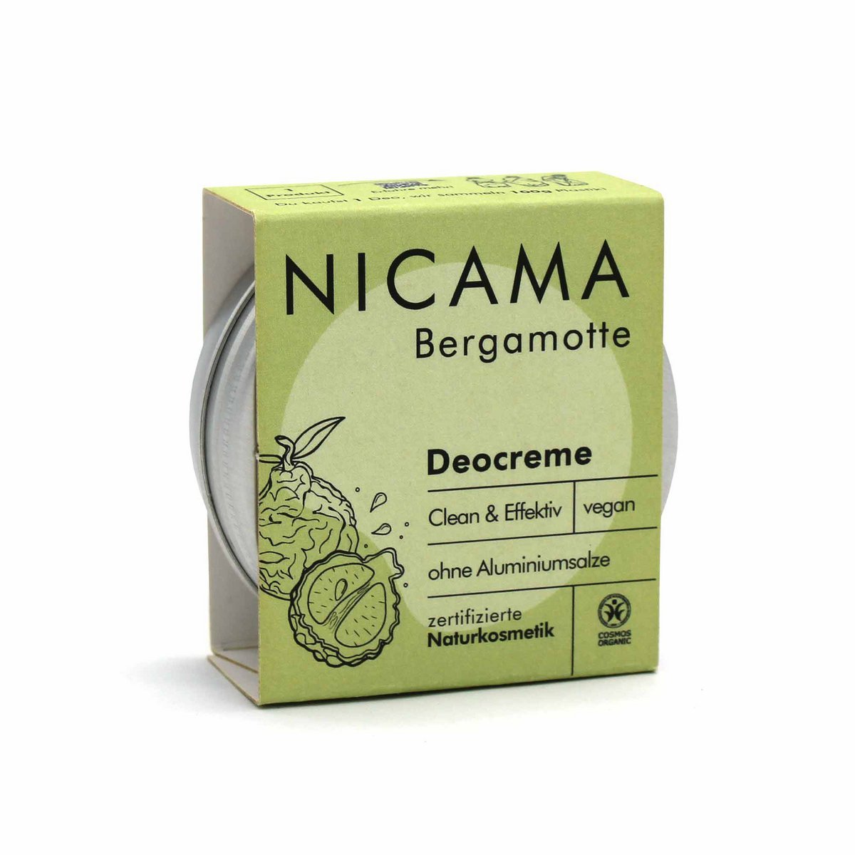 NICAMA voidedeodorantti (bergamotti) 45g