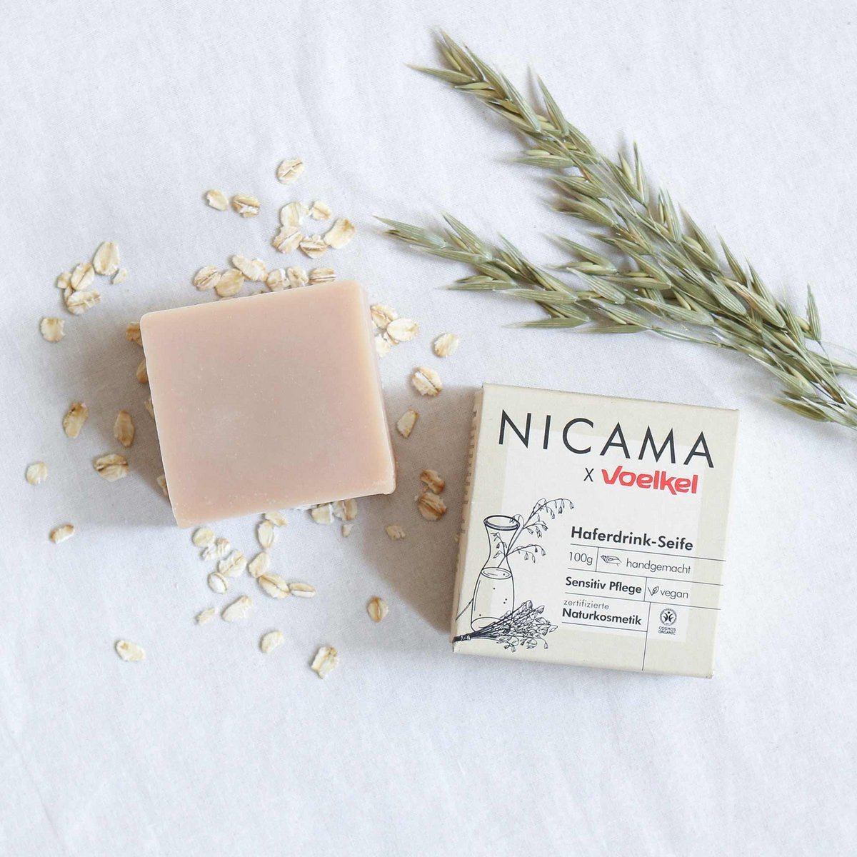 NICAMA x Voelkel kaurajuomasaippua 100g