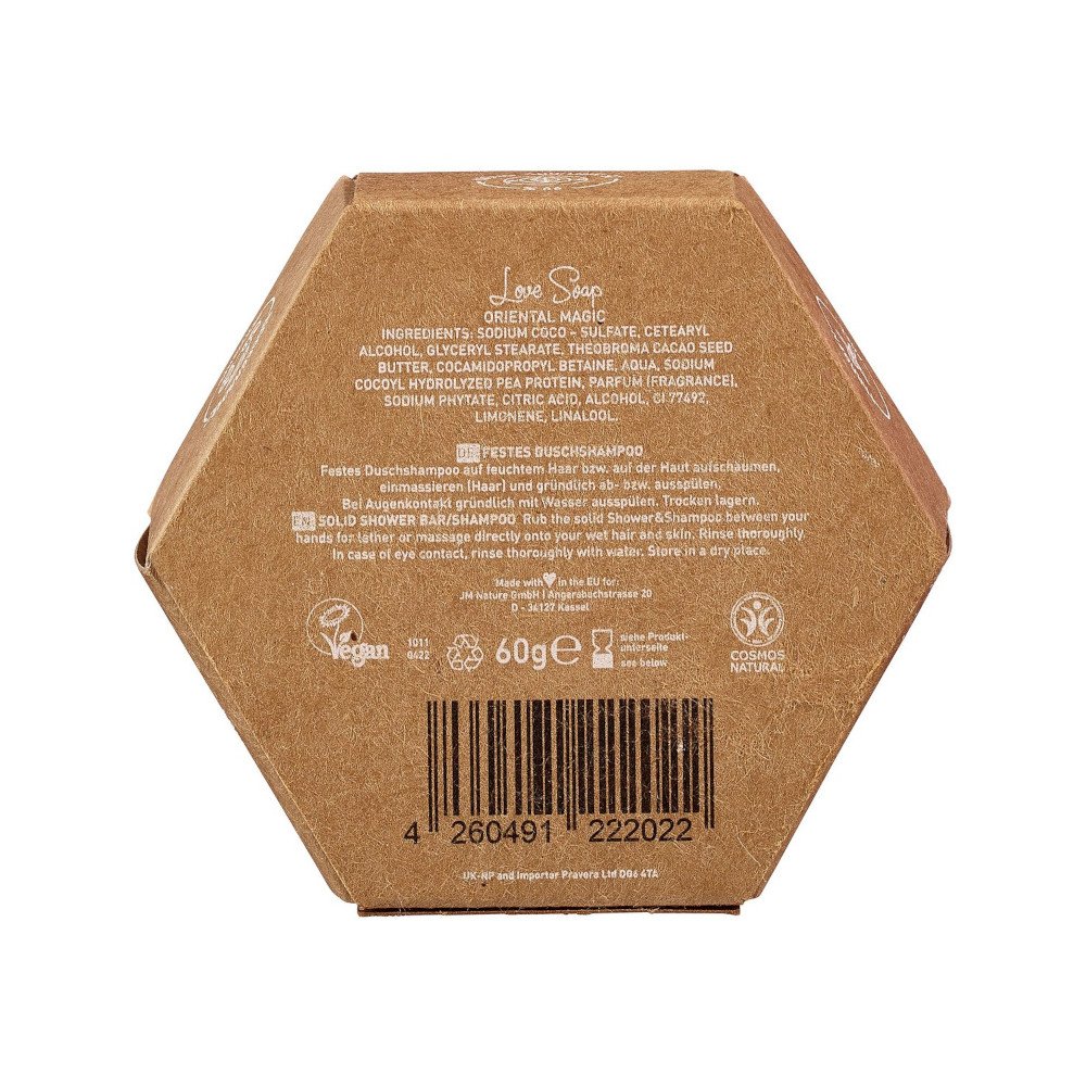 Ben & Anna Oriental Magic kiinteä suihkugeeli ja palashampoo 60g