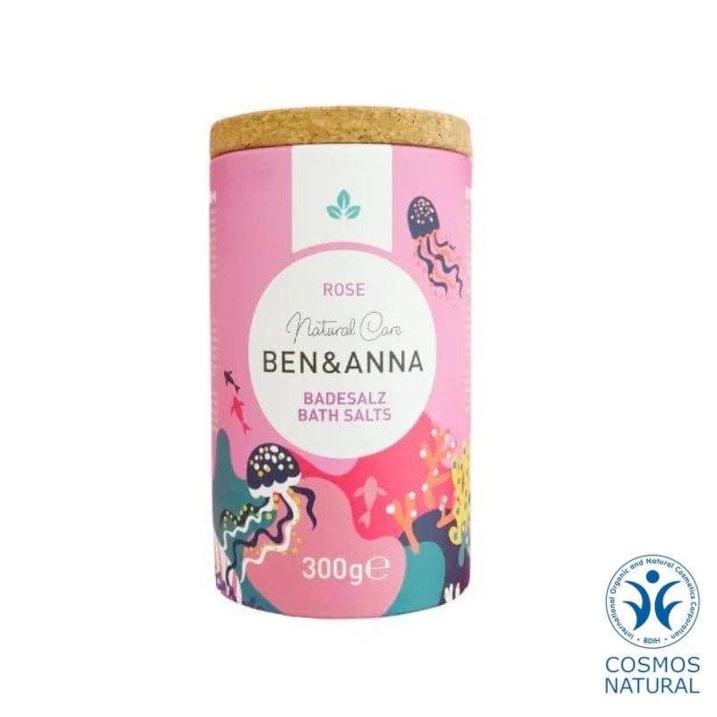Ben & Anna kylpysuola (ruusu) 300g